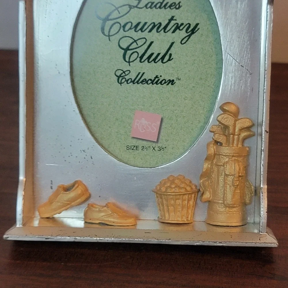 Russ Berrie‎ Ladies Country Club Collection Golf Shoes Picture Frame Clubs Balls